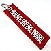 Rotary13B1 Remove Before Firing Keychain - Red/White