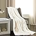 Chanasya Premium Solid Faux Long Fur Throw Blanket - Soft, Fuzzy Throw Blanket - for Bed or Couch - 50