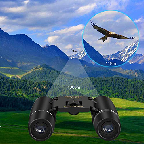 ANDSTON 10 x 21 Small Binoculars Compact for Adults Kids, Mini