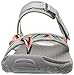 Skechers Women's Reggae Zig Swag Flip Flop,Grey/Multi,8 M US