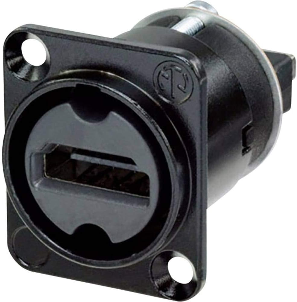 Neutrik HDMI Feed Through Panel Jack - Black, Einheitsgröße