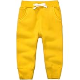 CuteOn Unisex Toddler Jogger Pants Kids Cotton Elastic Waist Winter Baby Sweatpants Pants 1-5Years