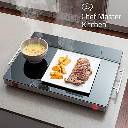 Chef Master Kitchen Tray Heat Plates, Acrylic, Grey, 60.5 x 41 x 7 cm