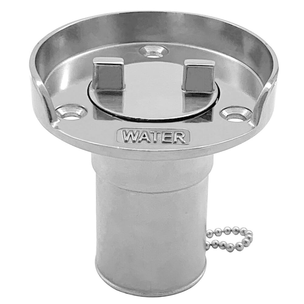 Boat Filler Cap, Asudaro Deck Filler 316 Stainless Steel Marine Fuel Boat Fuel Filler/Boat Deck Water Filling Cap