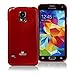 Galaxy S5 Case, [Ultra Slim] GOOSPERY Color Pearl Jelly Case [Pearl Glitter] Shock Absorption Premium TPU Case Cover [Anti-Yellowing / Discoloring Finish] for Samsung Galaxy S5 - Red