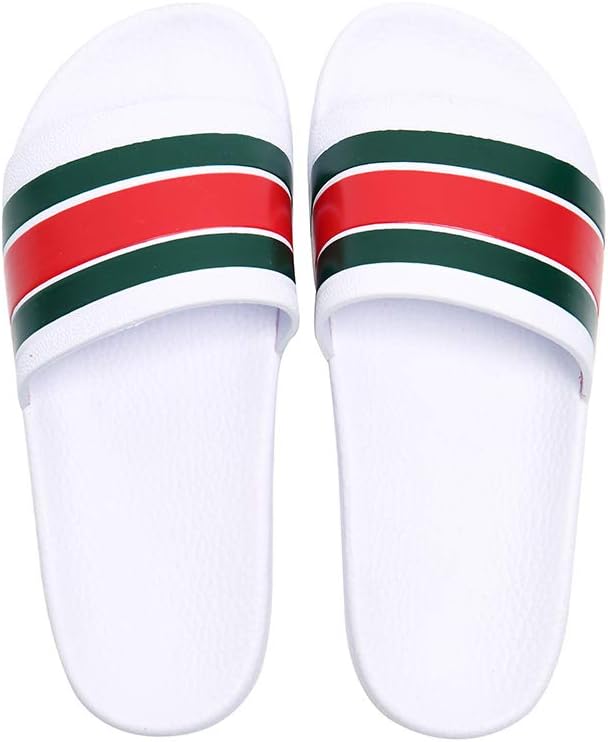CHICOLIN Black Flats Sandals Sliders for Women Slides Flat Shoes Mules House Slippers Womens