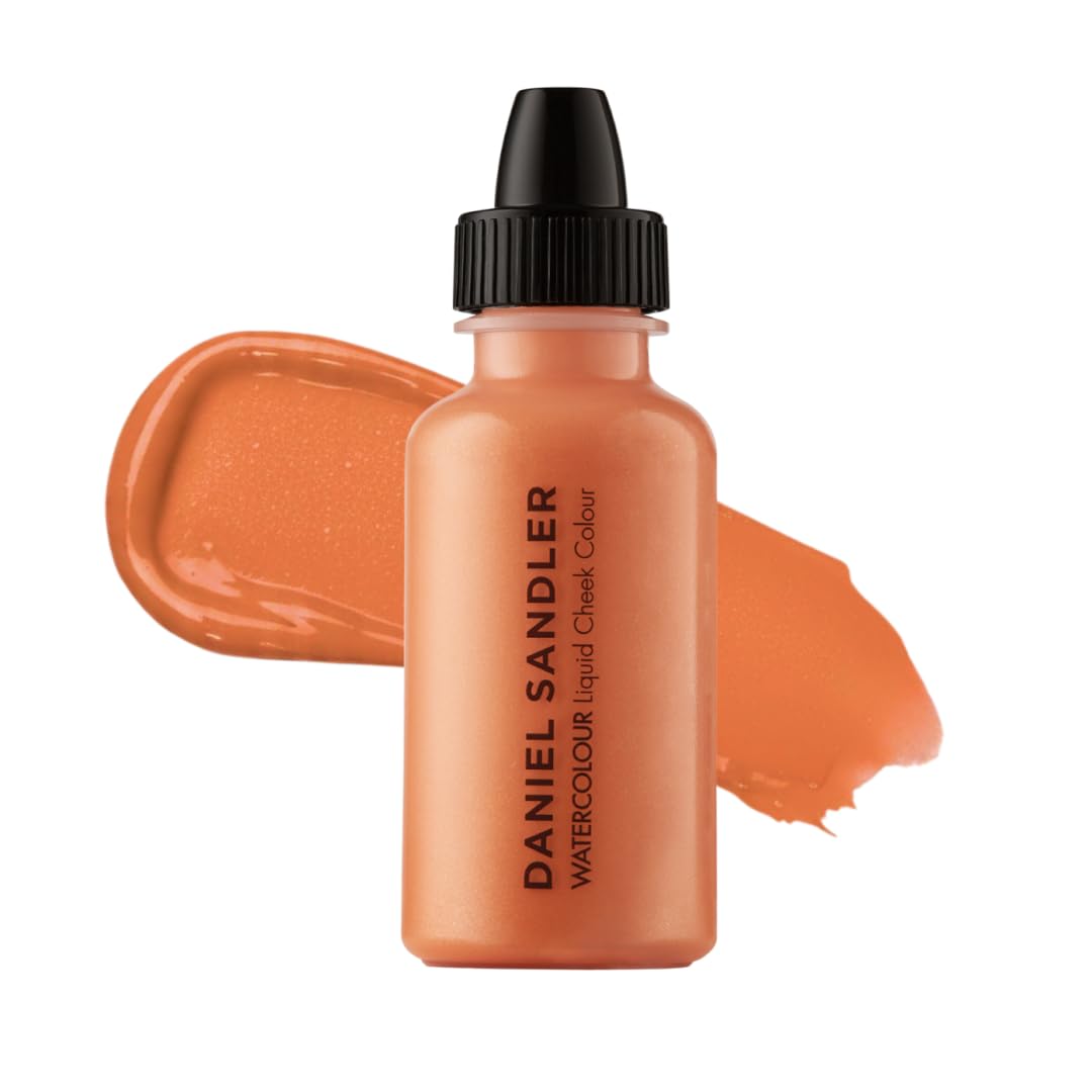 Daniel Sandler WATERCOLOUR LIQUID ILLUMINATOR 'GRACE' 15ml – Liquid Shimmer Makeup, Highlighter – Oil-Free, Lightweight, Buildable & Long-Lasting for Cheeks, Lips & Eyes