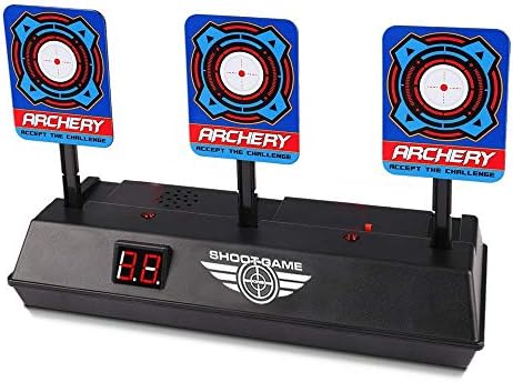 Dapei Electronic Digital Target for Guns N-Strike Elite Mega Rival Series, Auto-Reset Intelligent Light Sound Effect Scoring Targets Toys