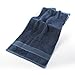 Ibestuff bamboo Craft ultra Soft 3 Piece Towel Set includes 1 Bath Towel,1Hand Towel,1 Face Towel (Dark Blue)