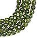 SHG 8mm Round Faceted Green Peridot Beads Natural Gemstone Agate Beads for Jewerly Making Beads Strand 15 inches Jewelry Making Beads Spacer Beads (8mm Faceted Green Peridot)