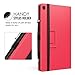 MoKo Case for All-New Amazon Fire HD 8 Tablet (7th Generation, 2017 Release Only) - Slim Folding Stand Cover for Fire HD 8, RED (with Auto Wake / Sleep)