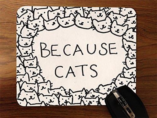Trendy Because Cats Phone Case Desktop Office Silicone Mouse Pad