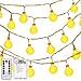 DecorNova Globe String Lights, 13 Feet 30 LEDs Ball String Fairy Light with 3AA Battery Box and Remove Controller, Warm White