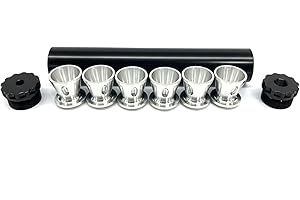 Solvent Filter Trap Black Aluminum Solvent Trap Kit Fuel Filter 1/2 X 28 with Multiple End Caps Industrial Grade Automotive A