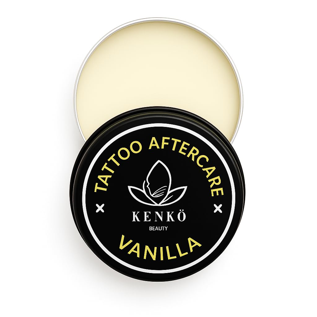 Tattoo Aftercare 30g | Keeps Tattooed Skin Hydrated & Bacteria Free! | Vegan and Organic Tattoo Cream (Vanilla)