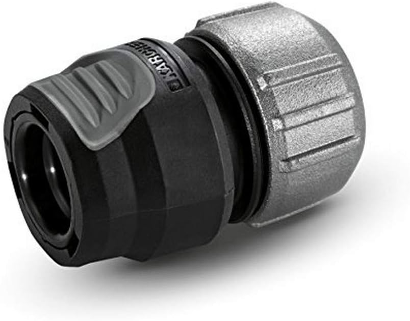 Kärcher Premium Universal Hose Connector with Aqua Stop, Black/Grey, 2.645-196.0