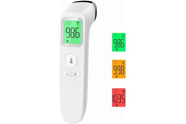 No-Touch Thermometer for Adults and Kids, Digital Accurate Baby Thermometer with Fever Alarm, 1 Second Fast Result, FSA HSA eligible, Easy to use, 2 in 1 Mode Health Care Thermometer