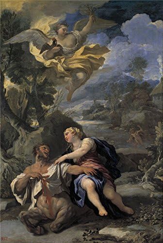 'Giordano Luca La Muerte Del Centauro Neso Ca. 1697 ' Oil Painting, 30 X 45 Inch / 76 X 113 Cm ,printed On Polyster Canvas ,this Amazing Art Decorative Prints On Canvas Is Perfectly Suitalbe For Garage Decor And Home Decor And Gifts