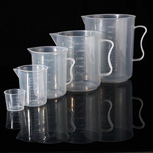 SensualMax Durable Plastic Measuring Jug Cup with Marking Graduated Surface Cooking Bakery Kitchen