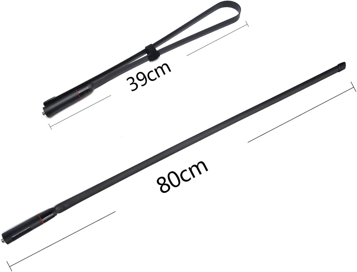 HYS Tactical/Foldable Antenna Dual Band 144/430Mhz SMA-Female Connector 31.5inch/800mm Antenna for Baofeng UV-5R Series, UV-82 Series, BF-F8HP Two Way Radio: Home Audio & Theater