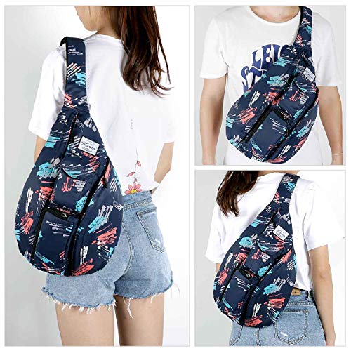 Kamo Sling Backpack - Rope Bag Crossbody Backpack Travel Multipurpose Daypacks for Men Women Lady Girl Teens - Thumbnail 5