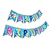 Gyzone Baby Shark Birthday Garland Banner Supplies for Kids and Adults Birthday Party Decorations Party Supplies (Baby Shark)