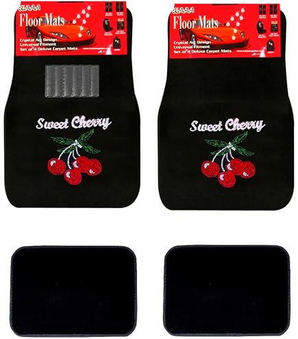 Red Mushroom Car Floor Mats Full Set 4-Pack - Universal All-Weather Rubber Mats For SUV, Sedan, Truck - View #8