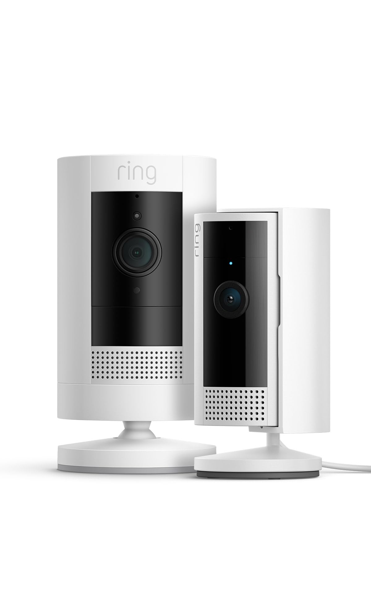 Ring Akku-Außenkamera (Stick Up Cam) + Ring Innenkamera