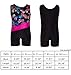 PHOEBE CAT Little Girls Gymnastics Leotard Sparkle Ribbon Stripe Rainbow Colorful Athletic Biketard 2-10 Years