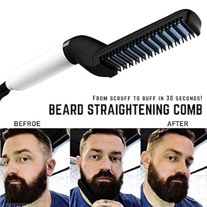 Este Electric Beard Hair Straightener Brush Comb For Men