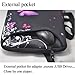 Purple Butterfly 9.7-Inch 10-Inch 10.1-Inch Netbook Tablet Shoulder Case Carrying Bag