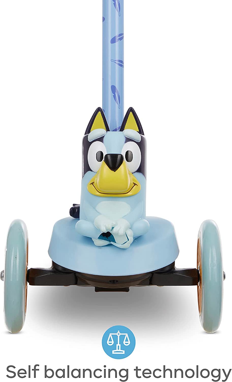 VOYAGER Kick Scooter for Kids, Self-Balancing 3 Wheeled Light Up Scooter with Extra Wide Anti-Slip Deck, Rear Brake, Lean to Steer, Lightweight Design, for Kids 3 and up, 75 LB Limit