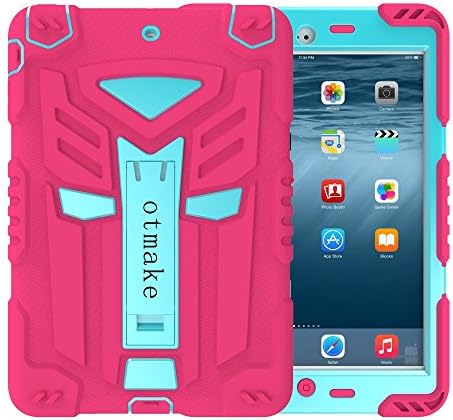Ipad Mini 1/2/3 case,Otmake 7.9 inch Full-Body Multi-layered Soft Silicone Protective Case with 360¡ãStand