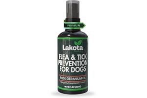 LAKOTA NATURALS All Natural Flea and Tick Prevention Spray for Dogs - 2oz