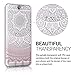 kwmobile Clear Case Compatible with HTC One A9 - Phone Case Soft TPU Cover - Indian Sun Pink/White/Transparent