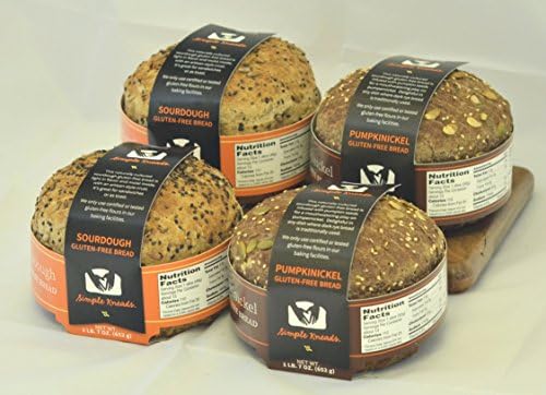 Gluten-free Combo Pack - Pick Any Two Flavors! (Sourdough (2 loaves) + Pumkinickel (2 loaves))