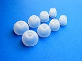 8pcs- XS/S/M/L (CL-NSEN) Comfort Noise Isolation Replacement Eartips Earbuds for Sennheiser CX 3.00 and CX 5.00 In Ear Earphones / Headphones