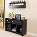 Floating Wine Rack in Black