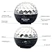 Intsun Bluetooth Portable Rechargeable Speaker with Stage Lights, Disco Ball Light Speaker RGB Color, LED Crystal Ball Auto Rotating with FM Radio,for TF Card, for Party Wedding Birthday Club