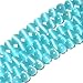 HAAMIIQII 90pcs 4mm Sky Blue Cat Eye Beads Round Loose Gemstone Beads for Jewelry Making Strand 15 Inch