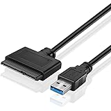 TNP USB 3.0 to SATA Adapter Cable Bridge w/ UASP High Speed Data Transfer Protocol Support - SATA 2.5" III II I to USB 3.0 Converter for SSD HDD Solid State Drive / External Hard Drive