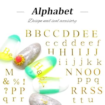 Amazon 大文字 Hbjy029 アルファベットネイルシール 英字