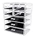 Sodynee Cosmetics Makeup and Jewelry Storage Organizer Case Display Boxes, 3 Large and 4 Small Drawers