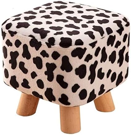 NJIUHB Plaza moderno de la tela acolchada Ronda otomana resto del pie