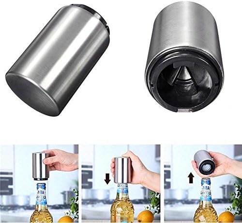 Stainless Steel Modern Design Portable Bottle Opener Home Bar Resturant Kitchen Party Decoration Tool Gadget for Beer Bottle Glass Soda cap etc.