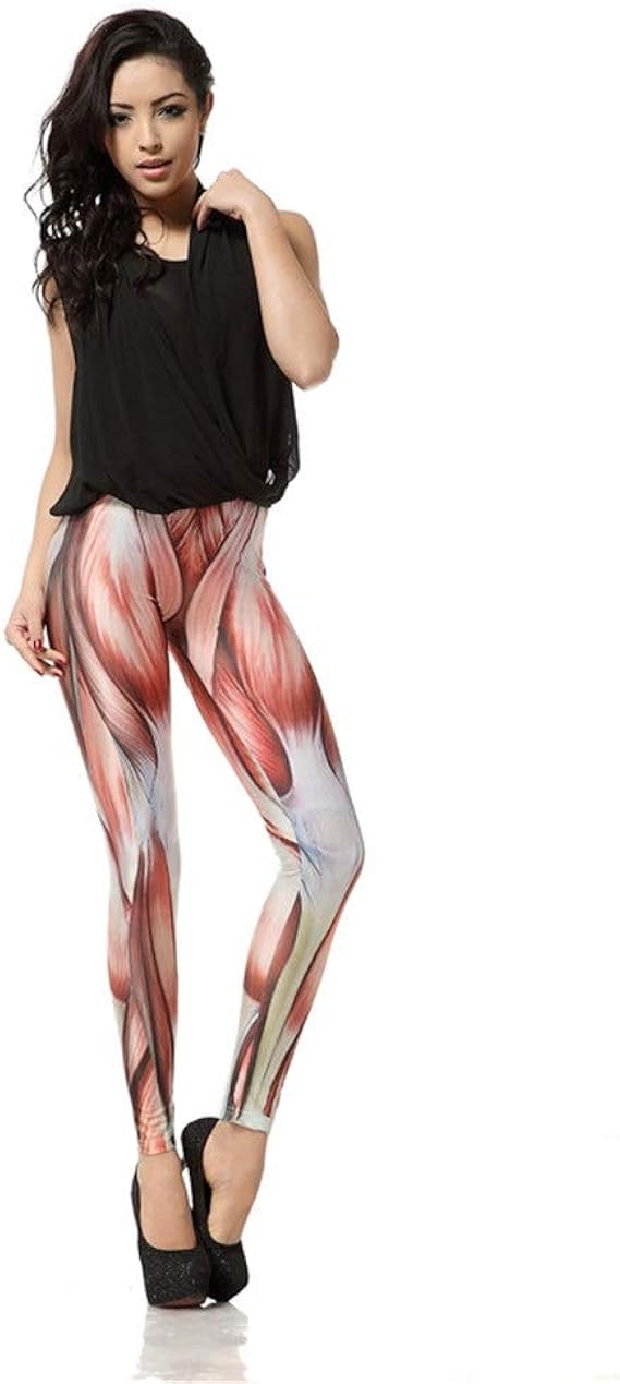 レディースレギンス ファッション3dデジタル印刷パフォーマンス服巨人筋肉プリント野生9ポイントレギンスプリントレギンスヨガパンツタイツスポーツフィットネス用女性 ピラティスタイツ レギンス スパッツ 通販 Amazon