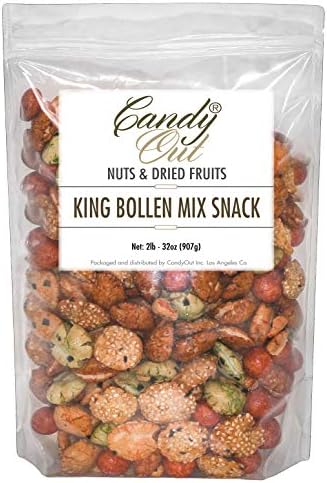CandyOut King Bollen Mix 2 Pound Peanut Snack in Resealable Bag