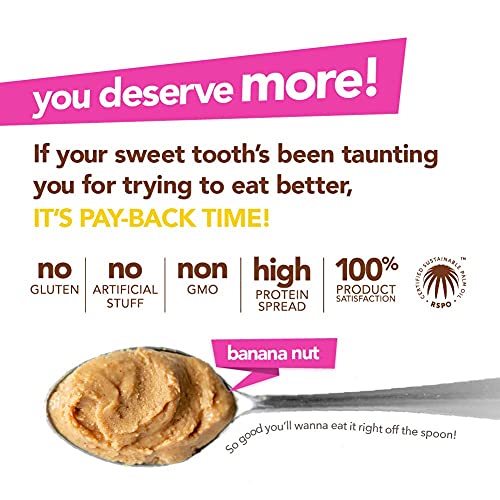 Nuts ‘N More Banana Nut Peanut Butter Spread, All Natural Keto Snack