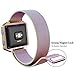 SWEES Metal Bands Compatible Fitbit Blaze Smart Watch, Stainless Steel Magnetic Milanese Replacement Band with Frame Small & Large for Women Men, Champagne Gold, Black, Silver, Colorful, Rose Gold
