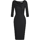 MUXXN Women's Classic Vintage Sweetheart Neckline Cocktail Prom Tea Dress